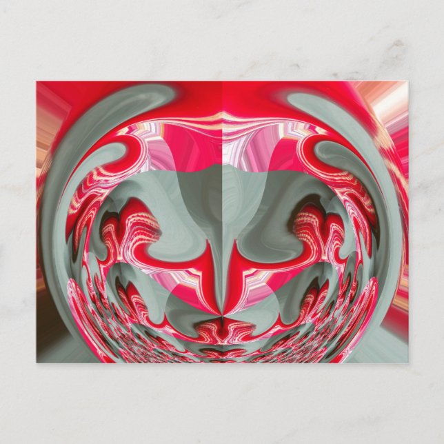 Postal hermoso diseño de ART por motivos geométricos de c (Anverso)