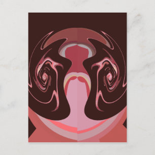 Postal Hermoso diseño de impresión en un motivo de cimarr