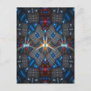 Postal Hermoso diseño fractal