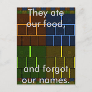 Postal Hermoso diseño geométrico en color arcoiris