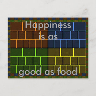 Postal Hermoso diseño geométrico en color arcoiris