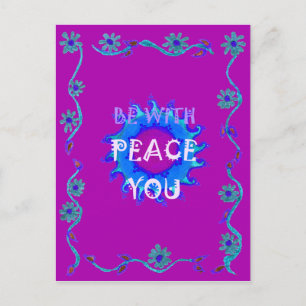 Postal Hermoso diseño gráfico amarillo dorado