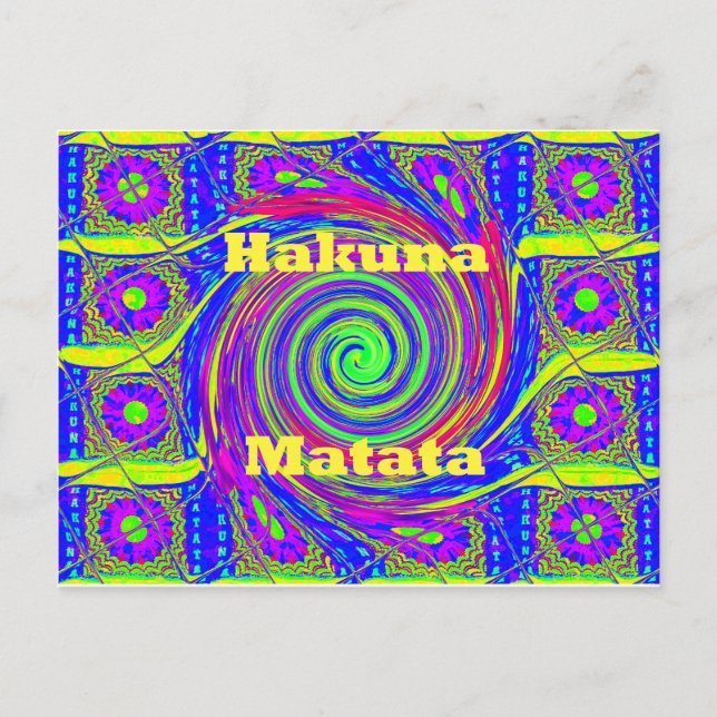 Postal Hermoso e impresionante vector de colorido (Anverso)