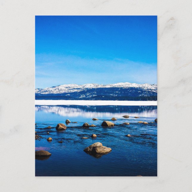 Postal "Hermoso en azul" (Anverso)