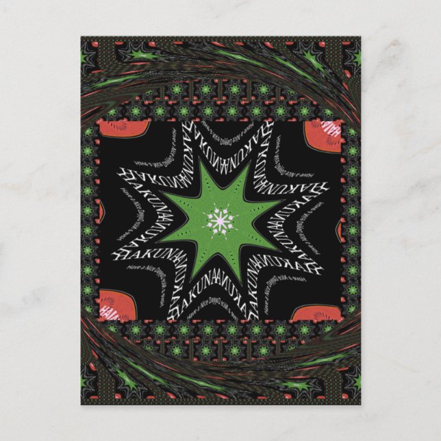 Postal Hermoso fondo de estrellas de remolque Imprimir ve (Anverso)