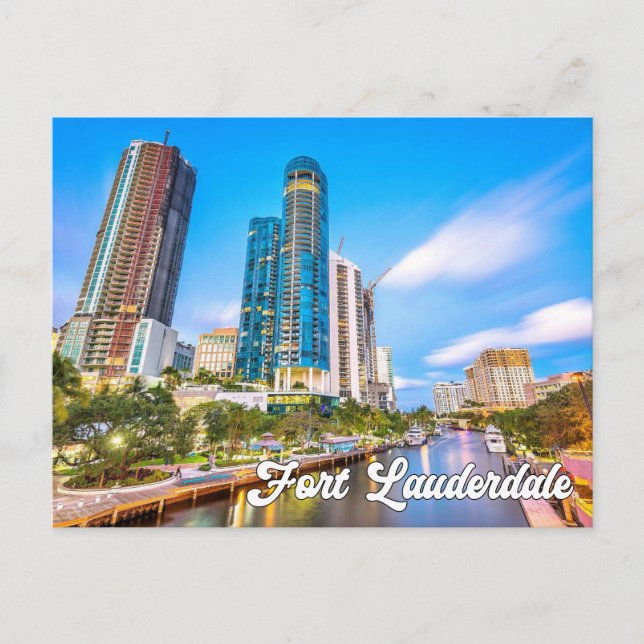 Postal Hermoso Fort Lauderdale, Florida, Estados Unidos (Anverso)