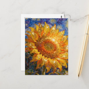 Postal Hermoso Girasol