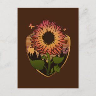 Postal Hermoso girasol