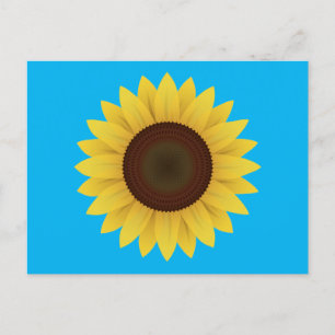 Postal Hermoso girasol de verano