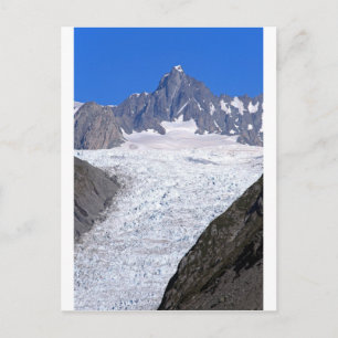 Postal Hermoso glaciar Fox Nueva Zelanda