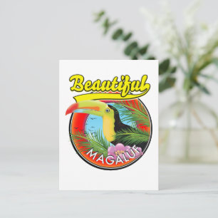 Postal Hermoso Magaluf, logo de tucán 