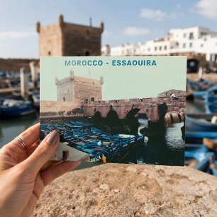 Postal Hermoso Marruecos Essaouira Recuerdo Ciudad Antigu