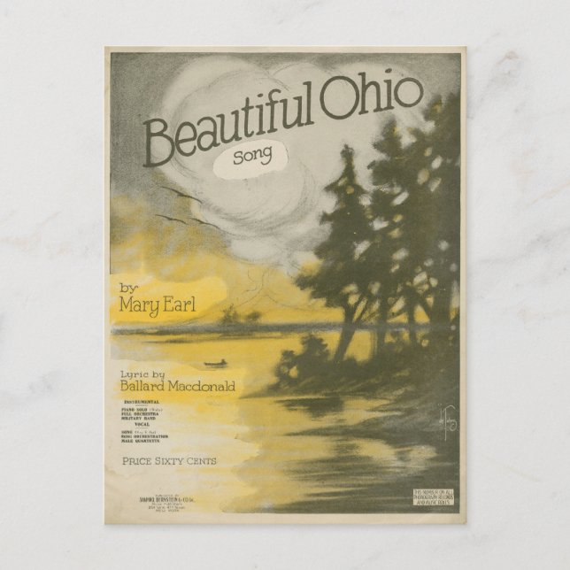 Postal Hermoso Ohio (Anverso)