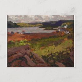 Postal Hermoso paisaje canadiense Tom Thompson Artista
