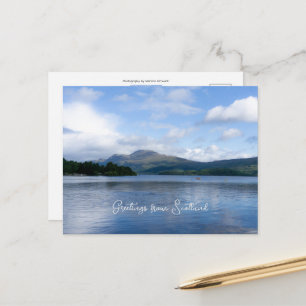 Postal Hermoso paisaje de Escocia - Loch Lemond