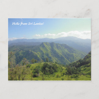 Postal Hermoso paisaje de las montañas de Sri Lanka