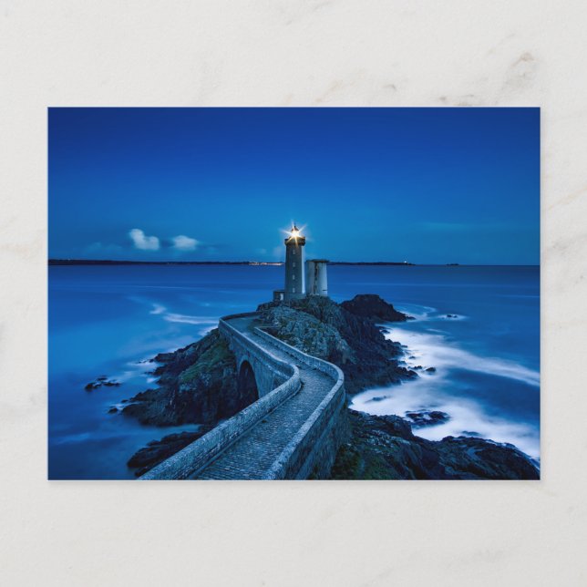Postal Hermoso paisaje marítimo (Anverso)