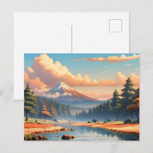 Postal Hermoso paisaje natural (Anverso / Reverso)