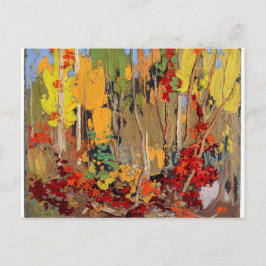 Postal Hermoso paisaje otoñal canadiense de Tom Thomson