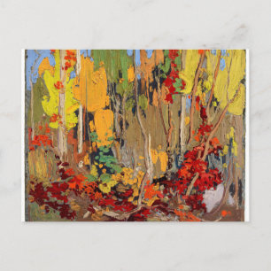 Postal Hermoso paisaje otoñal canadiense de Tom Thomson