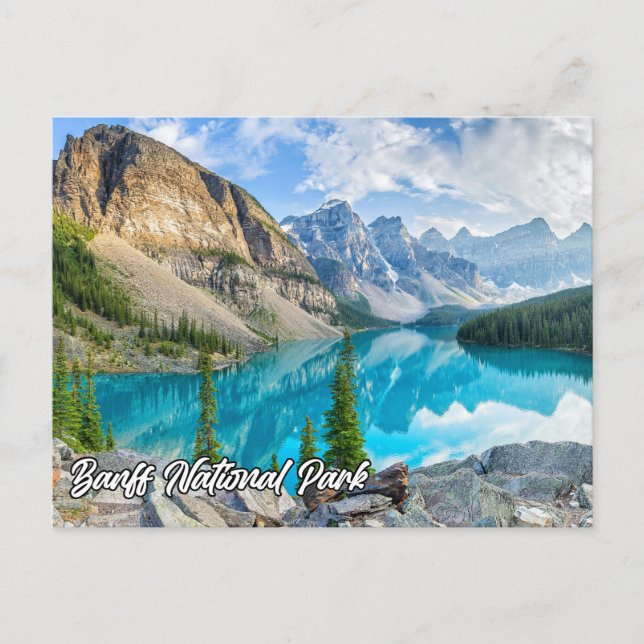 Postal Hermoso Parque Nacional Banff, Alberta, Canadá (Anverso)