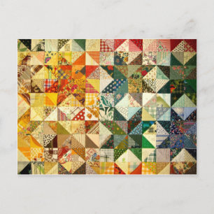 Postal Hermoso Patchwork