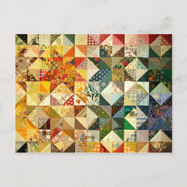 Postal Hermoso Patchwork (Anverso)