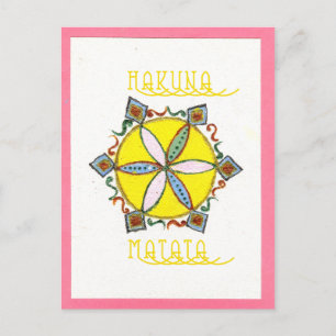 Postal Hermoso patrón de vectores florales estelares Insp