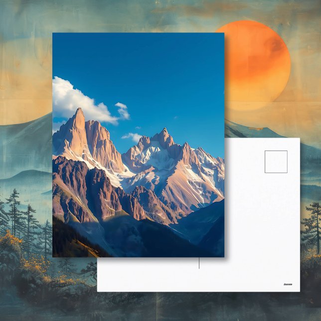 Postal Hermoso pico de montaña (Subido por el creador)