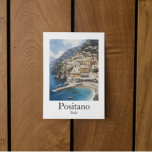 Postal Hermoso Positano Italia Pintura de paisajes