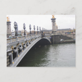 Postal Hermoso puente en París, Francia