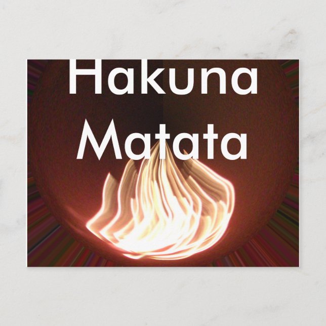 Postal Hermoso resumen del arte de la llama (Anverso)