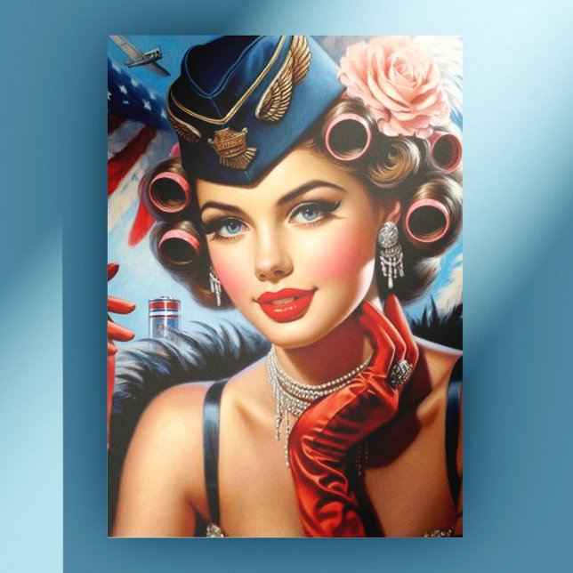 Postal Hermoso retrato de Chica de época (Subido por el creador)