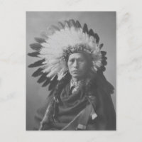 Hermoso retrato nativo americano vintage