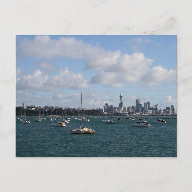 Postal Hermoso Skyline Auckland (Anverso)