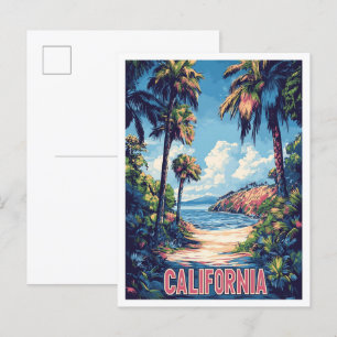 Postal Hermoso viaje al Ilustracion de California en Esta