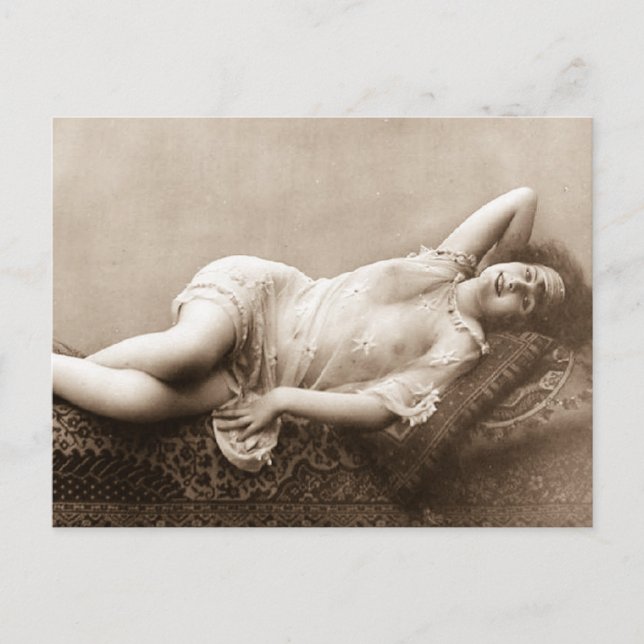 Postal ¡Hermoso! Vintage French Risque (Anverso)