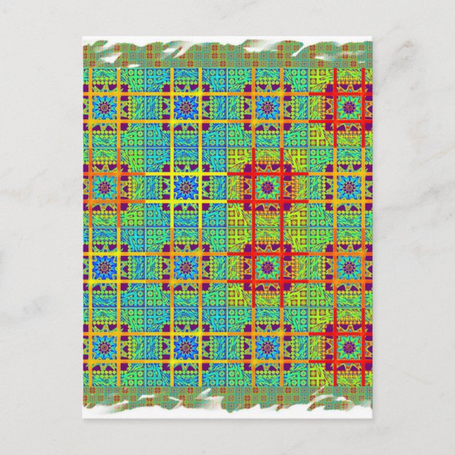 Postal Hermoso y encantador vector de impresión tribal su (Anverso)