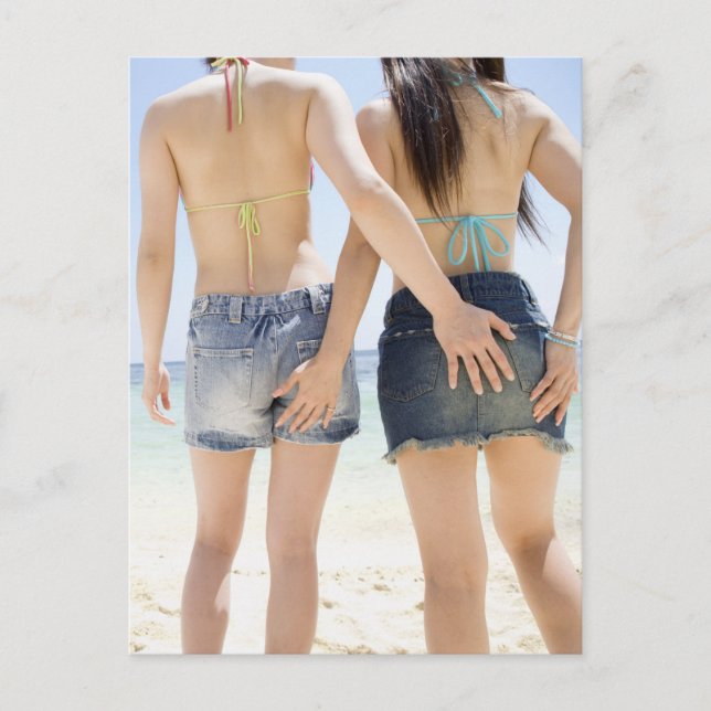 Postal Hermosos amigos chicas (Anverso)