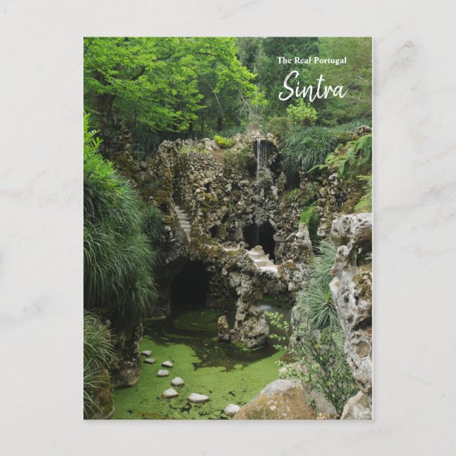 Postal Hermosos jardines de Quinta da Regaleira (Anverso)
