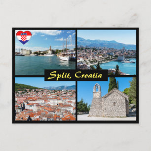 Postal Hermosos monumentos de Split - Croacia, Europa