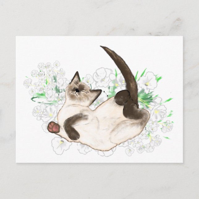 Postal Hermosos regalos y accesorios de arte para gatos s (Anverso)
