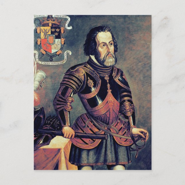 Postal Hernando Cortes (Anverso)