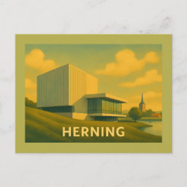 Postal Herning Dinamarca Arte Moderno