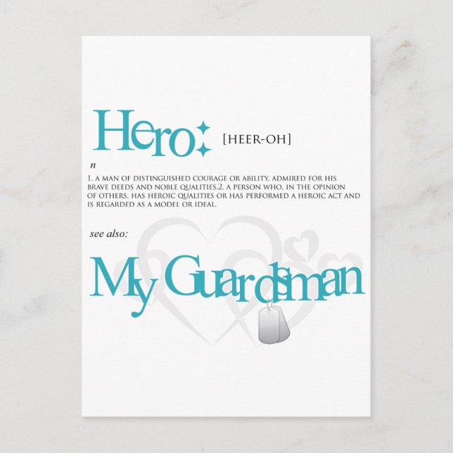 Postal Héroe (Anverso)