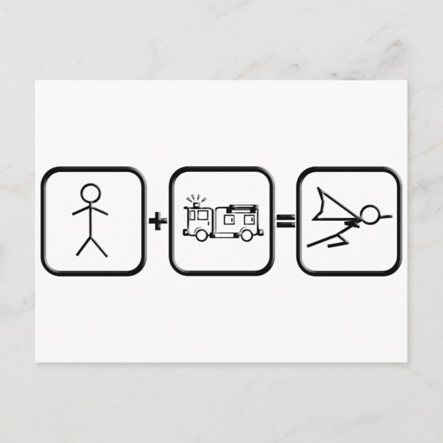 Postal Héroe de bomberos (Anverso)