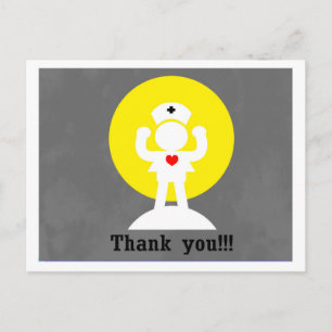 Postal héroe de enfermería