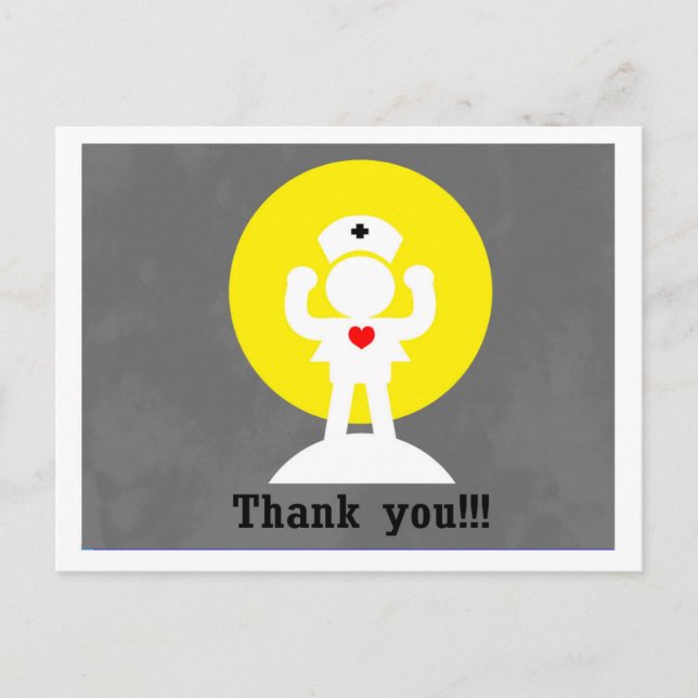 Postal héroe de enfermería (Anverso)