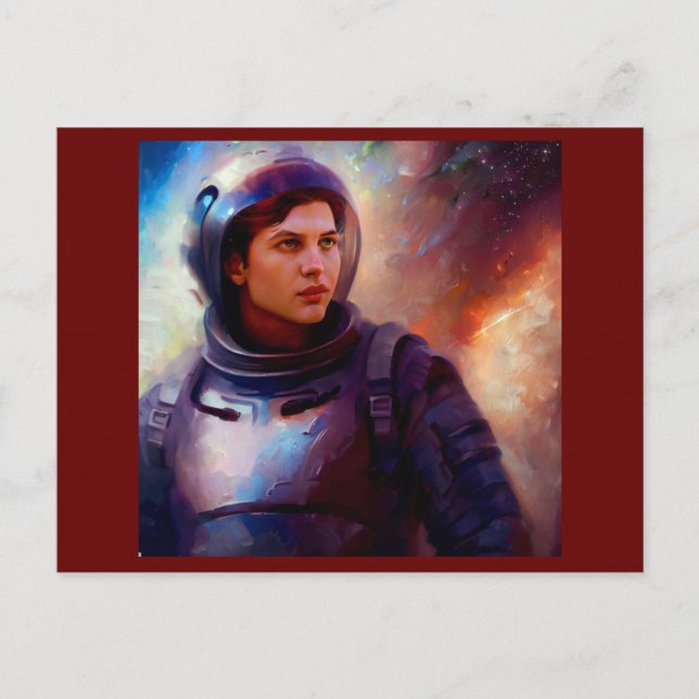 Postal Héroe espacial SF 4 (Anverso)