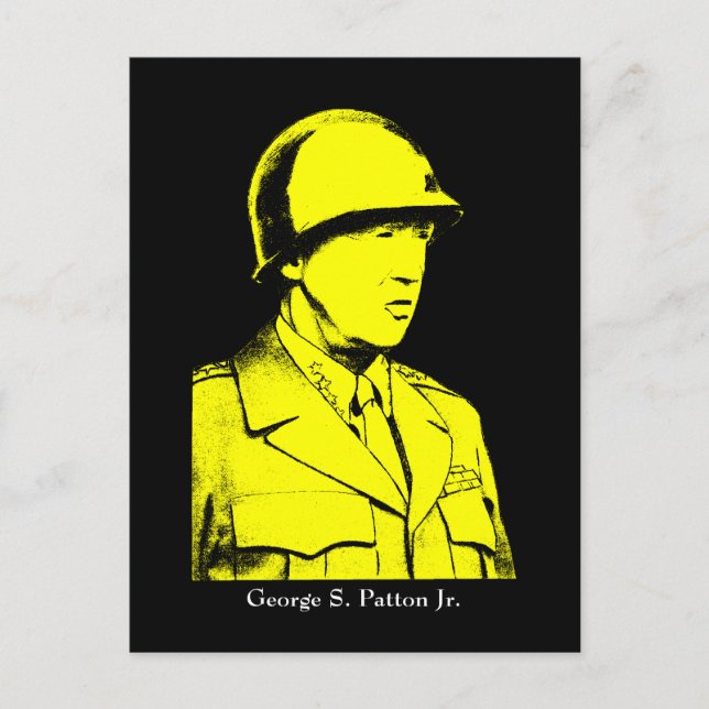 Postal Héroe Militar - General Patton (Anverso)